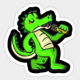 Crocodile animal motif alligator animal welfare for children Sticker